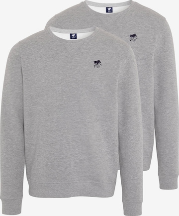 Polo Sylt Sweatshirt 'Basic' in Grau: Vorderseite