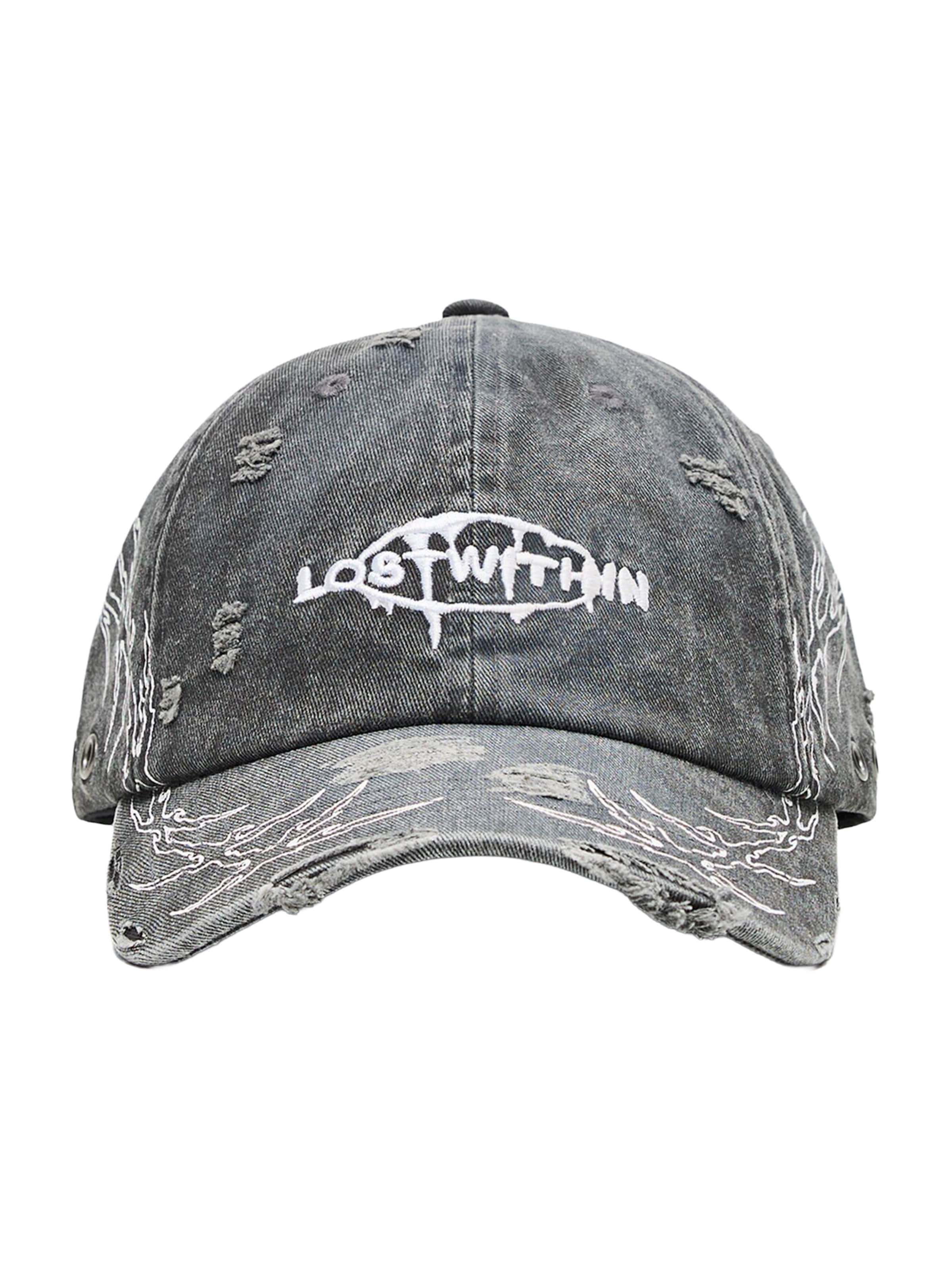 Bershka Kapa | črna / bela barva, Prikaz izdelka