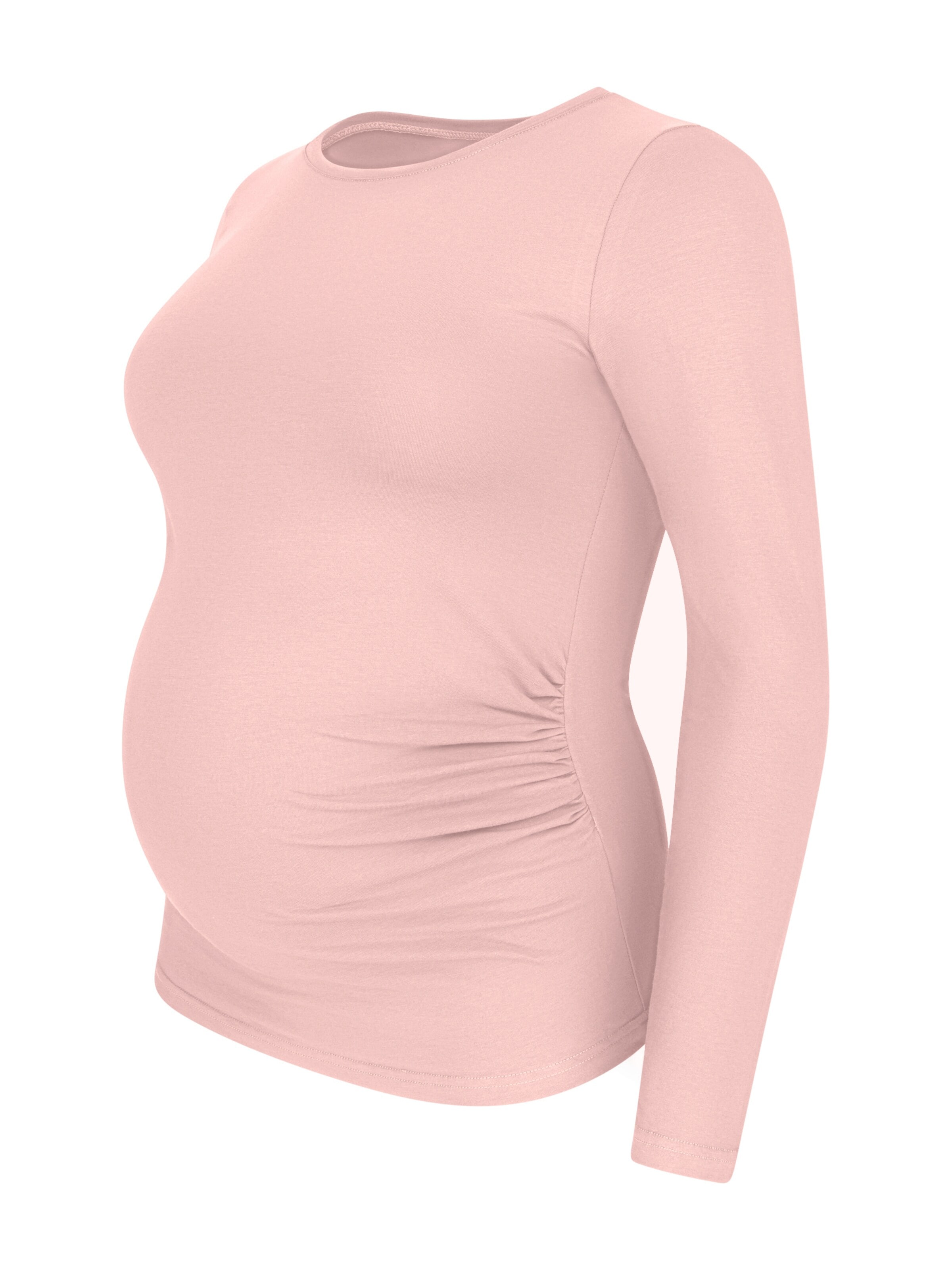 M.M.C. Shirt 'Langarm Basic Umstandsmode'‌‌‌‌‌‌‌‌ in Pink