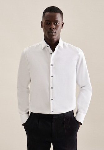 SEIDENSTICKER Slim fit Zakelijk overhemd 'Smart Classics' in Wit: voorkant