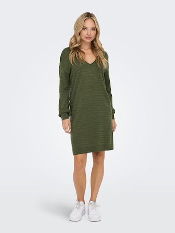 ONLY Knitted dress 'CATA' in Green