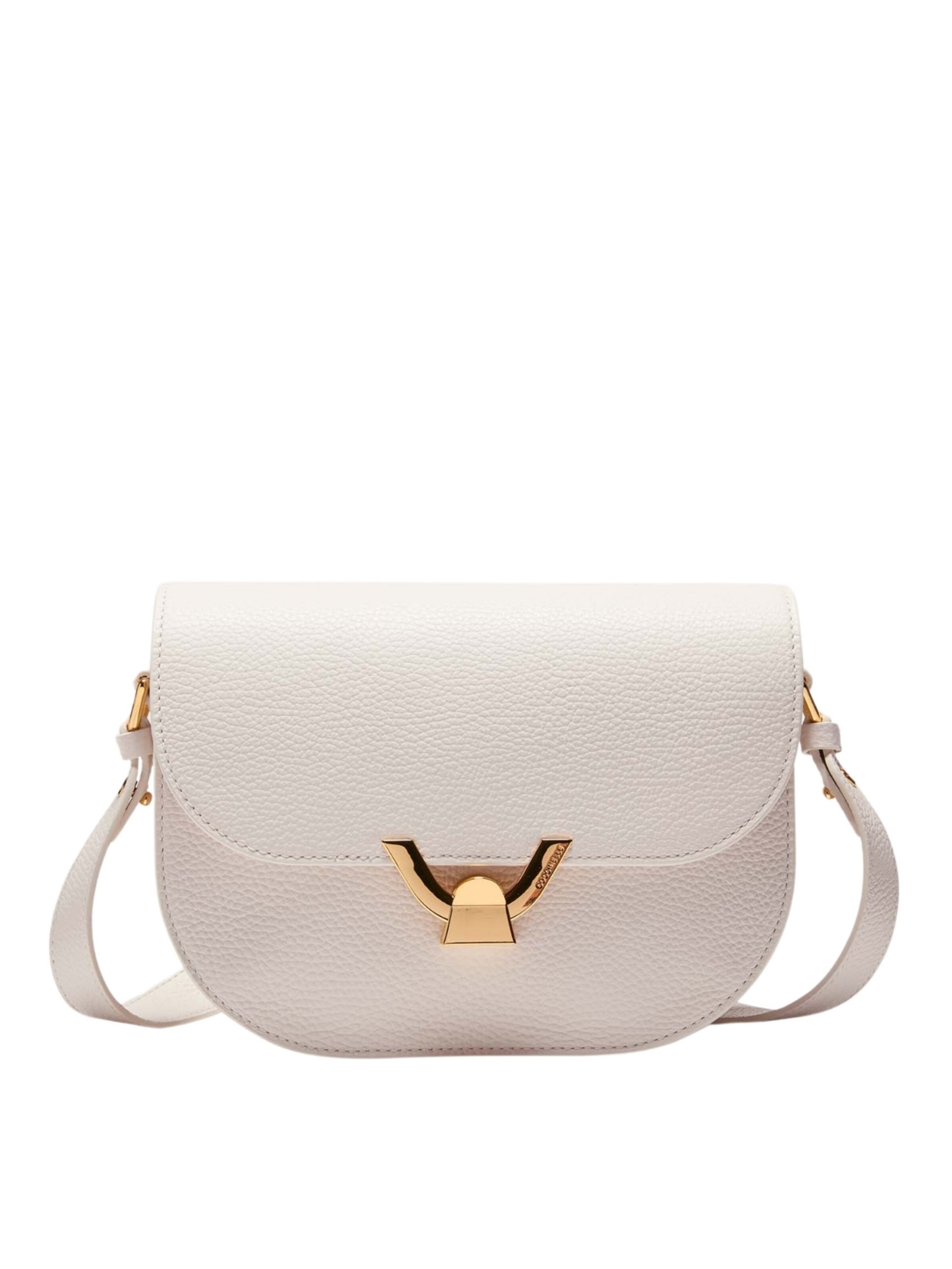 Coccinelle - Bolso de hombro 'COCCINELLE' en blanco: frente