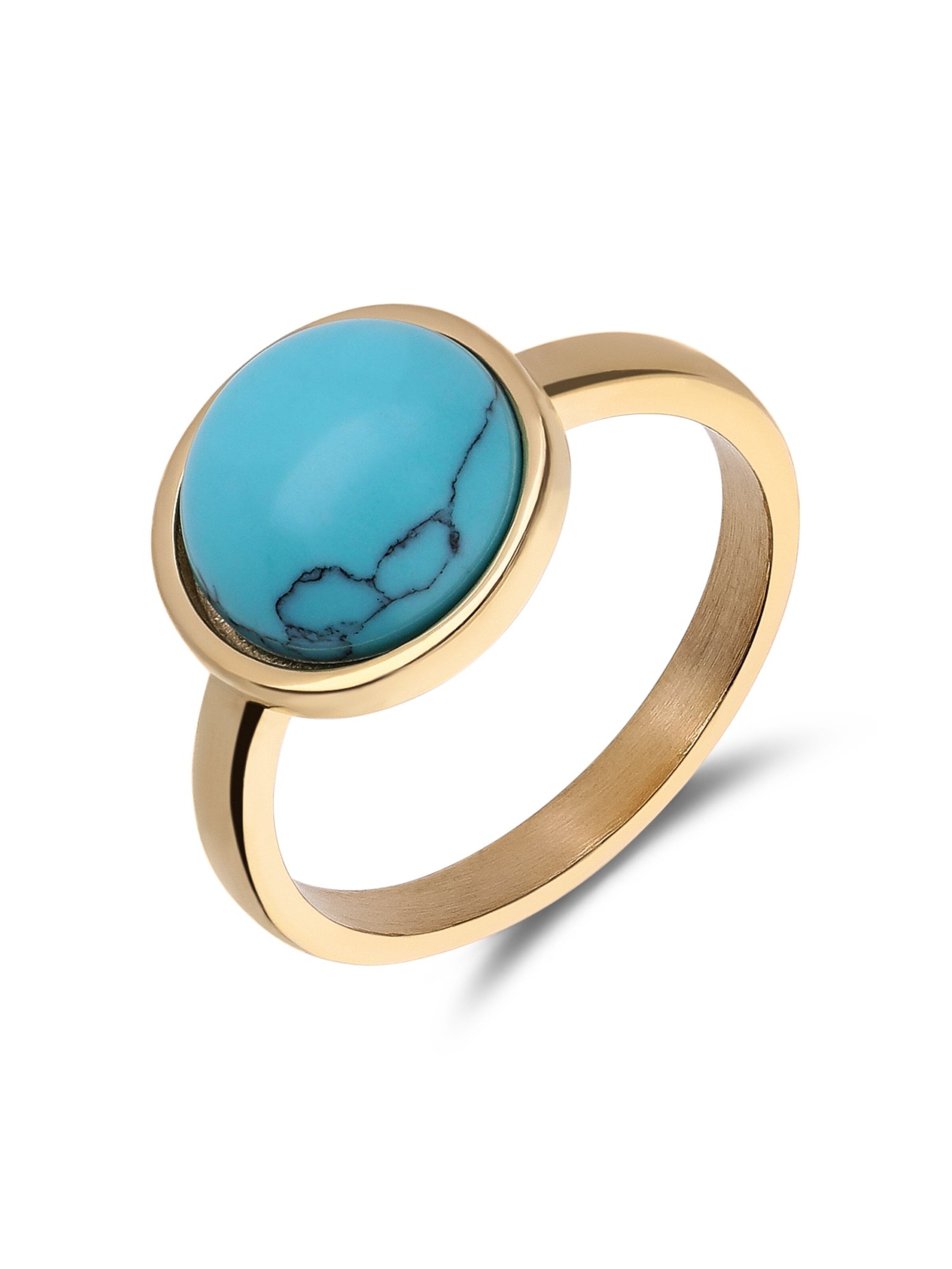 Lucardi Ring in Gold: Vorderseite