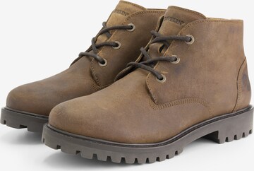 Travelin Lace-Up Boots 'Thorning ' in Beige