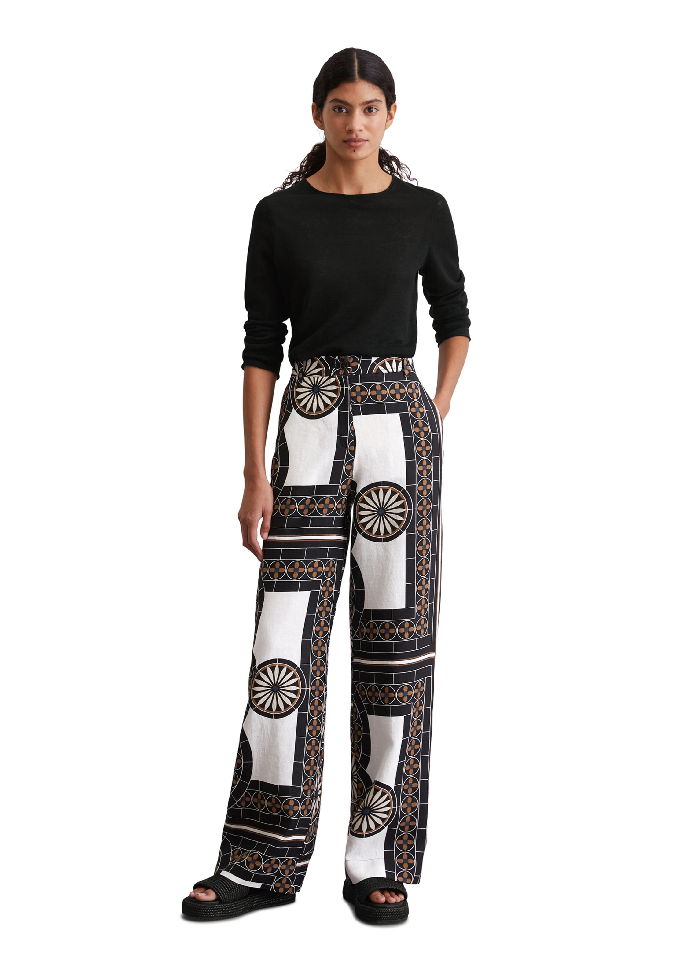 Marc O'Polo Regular Hose in Braun