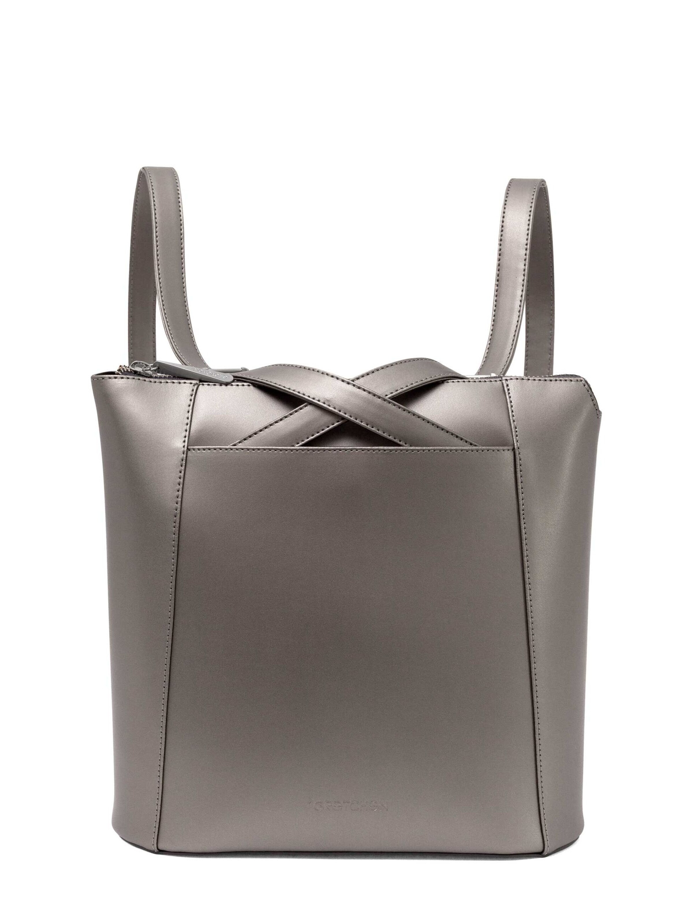 Gretchen Backpack 'Crocus' in Grey: front