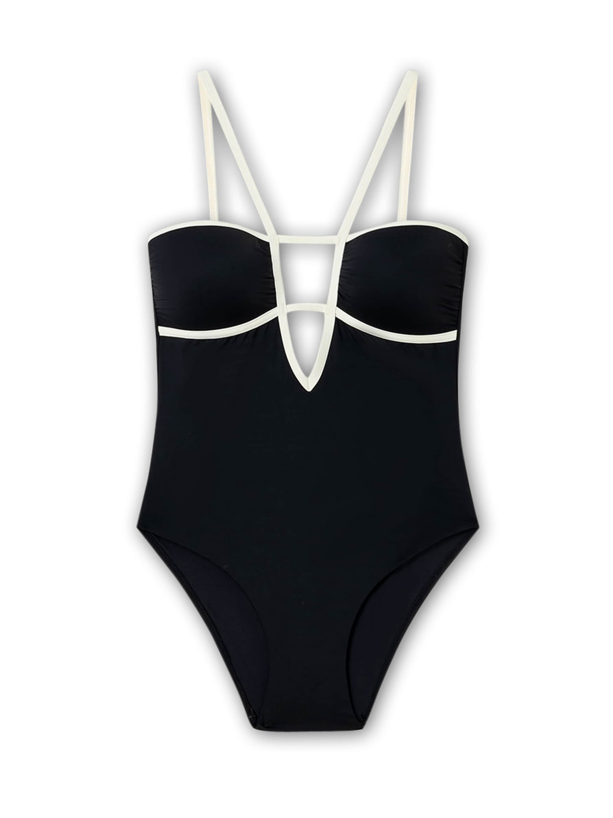 Invisible Maillot de bain Gisela en noir : devant