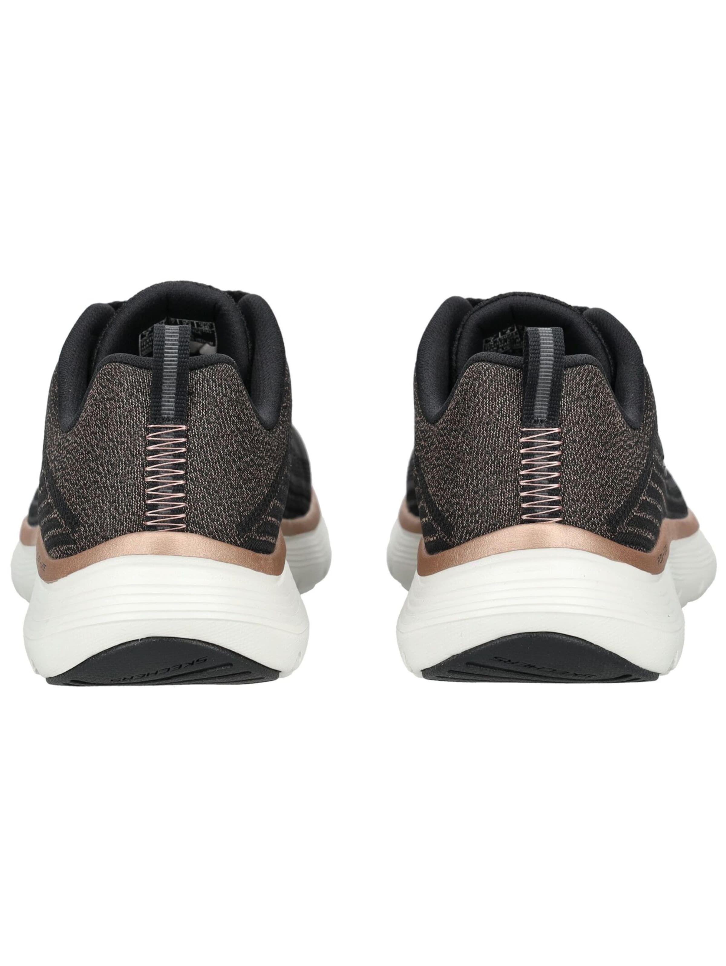 SKECHERS Veterschoen 'Flex Appeal 5.0 - Elegant Glow' in Zwart
