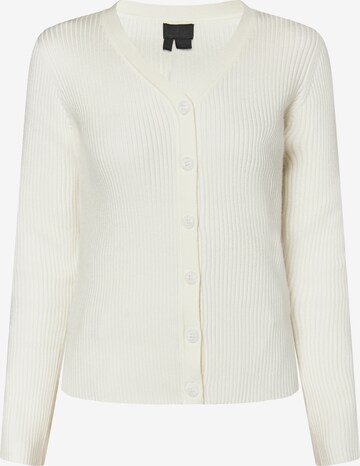 DreiMaster Klassik Knit Cardigan in White: front