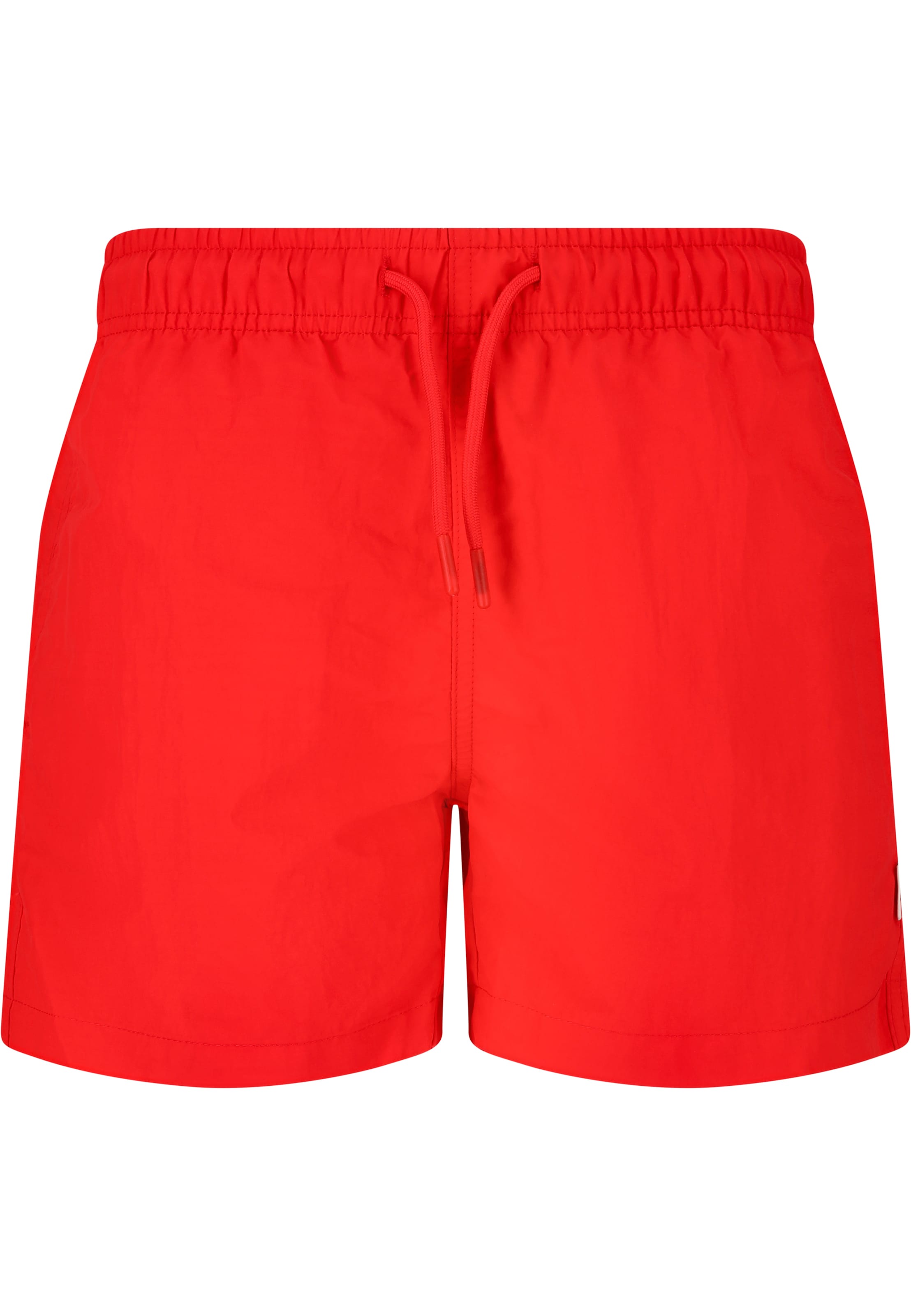 NOU Boardshorts 'Eyemouth jr. V2' in Rot: Vorderseite
