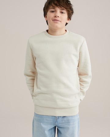 WE Fashion - Sudadera en beige: frente