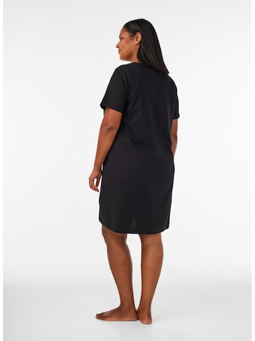 Chemise de nuit 'Malba' Zizzi en noir