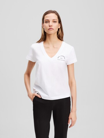 Karl Lagerfeld - Camisa em branco: frente