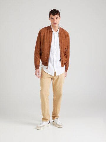 NN07 Regular fit Srajca 'Enzo' | bela barva