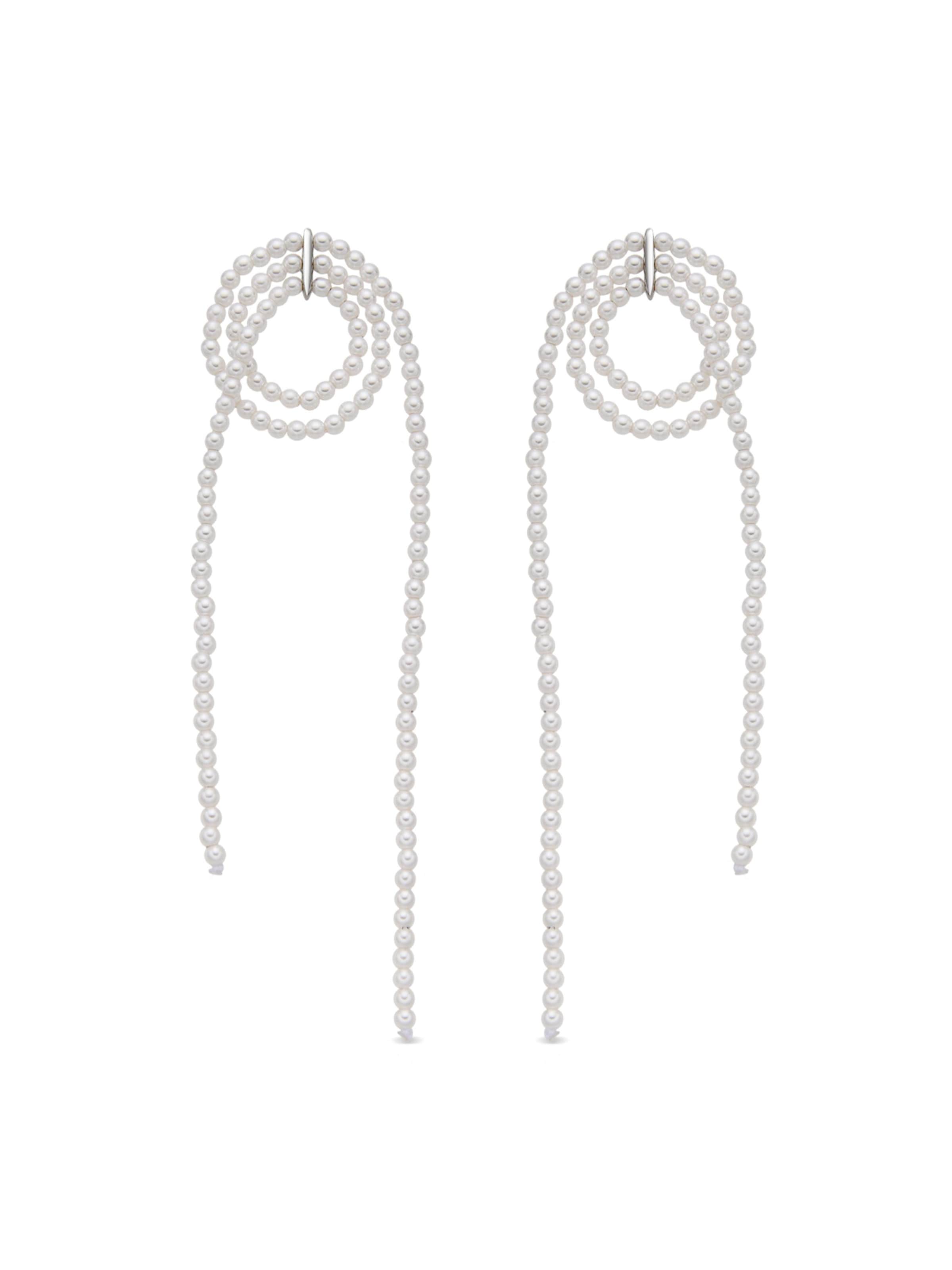 Luxenter Oorbellen 'LIMA' in Wit: voorkant