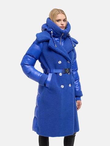 NAVAHOO Winter Coat in Blue: front