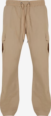 Urban Classics Loose fit Cargo Pants in Beige: front