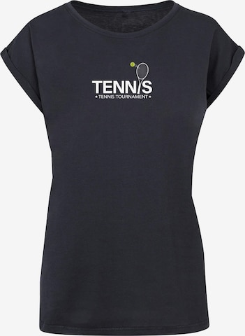 T-shirt 'Tennis Racket' Merchcode en bleu : devant