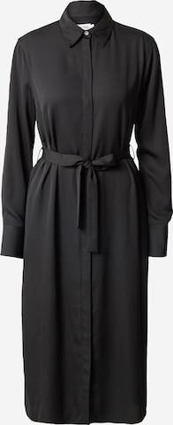 Calvin Klein Shirt Dress in Black: front