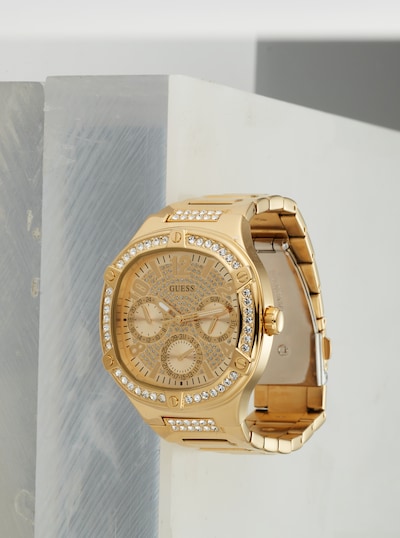 GUESS Analoog horloge in de kleur Goud / Transparant, Productweergave