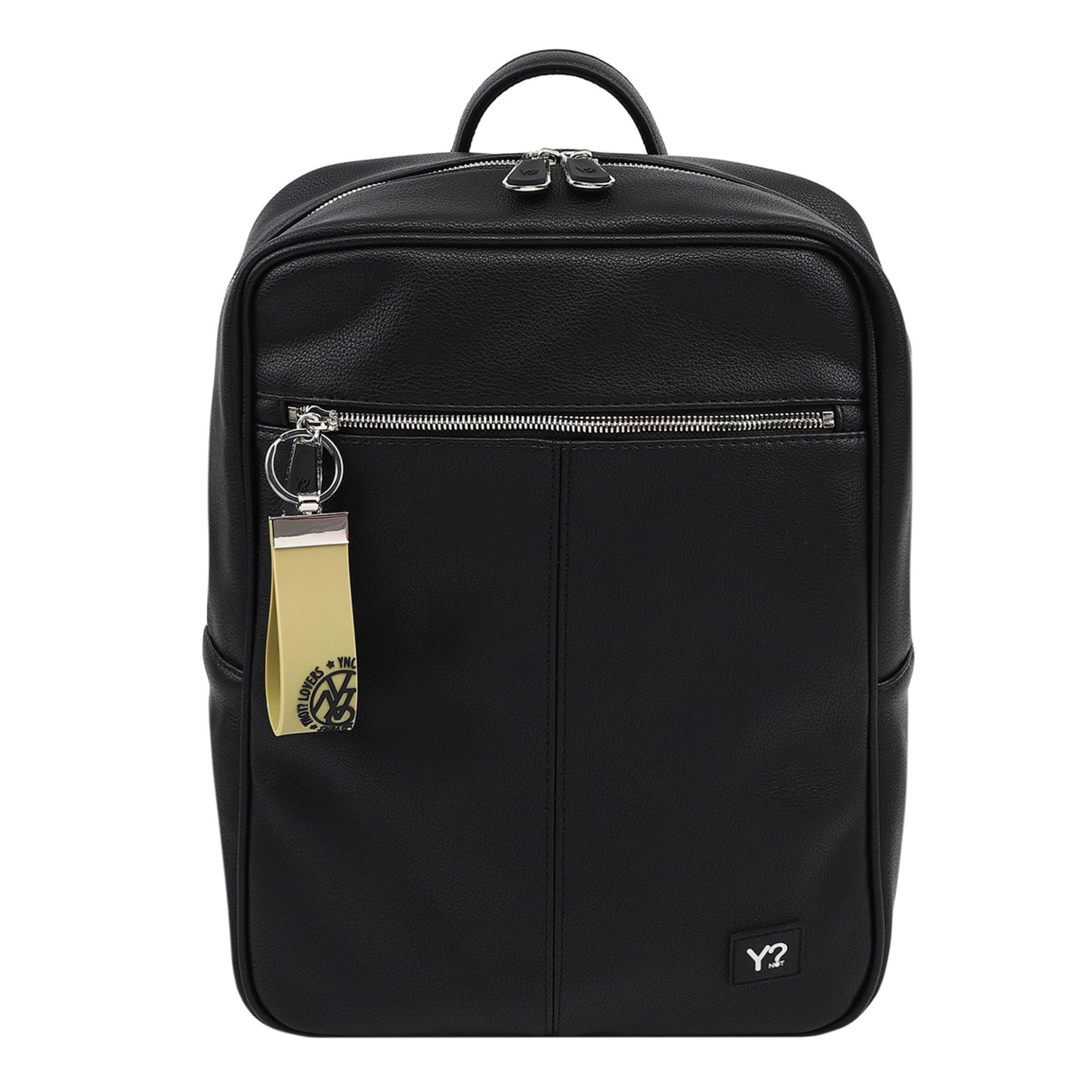 Y Not? Backpack in Grey: front