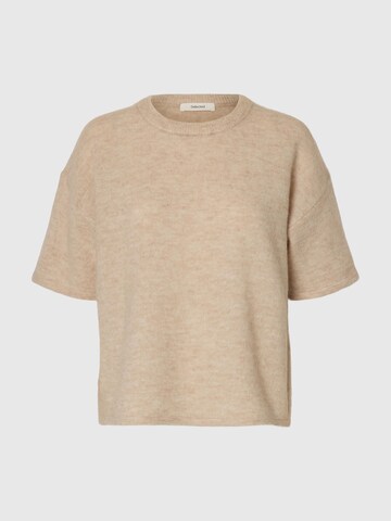 SELECTED Sweater in Beige: front