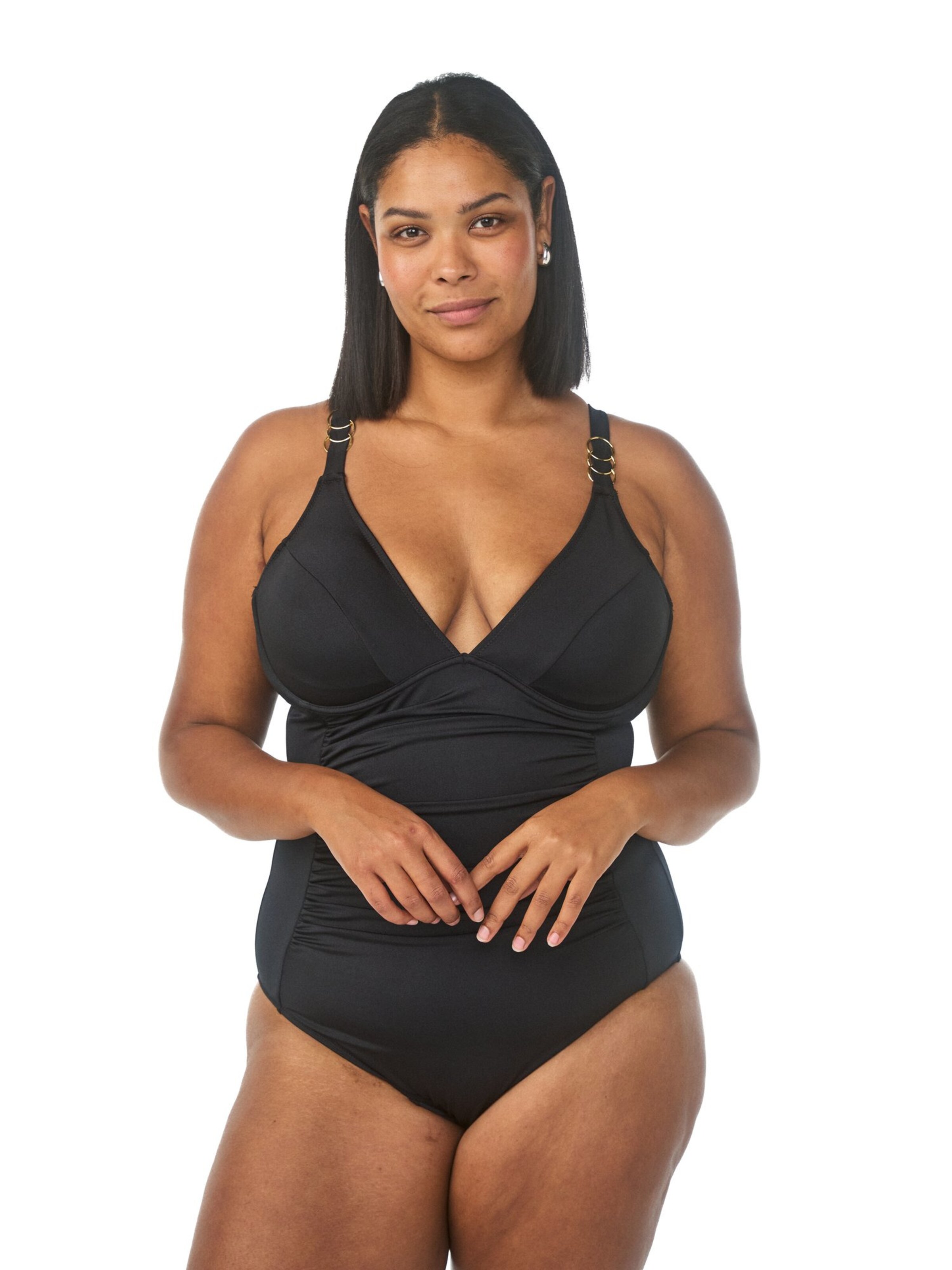 Minimizer Costume intero di Swim by Zizzi in nero: frontale
