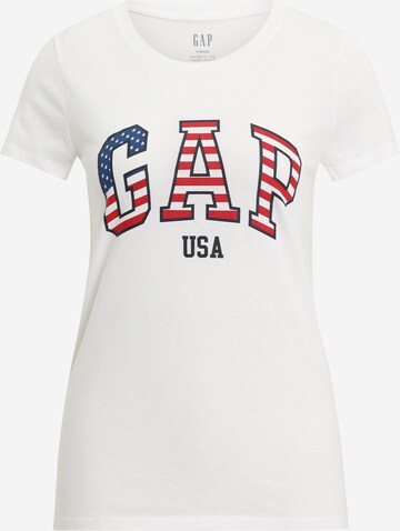 Gap Petite Shirt in Wit: voorkant