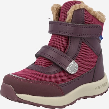 FINKID Snow Boots 'Lappi' in Red: front