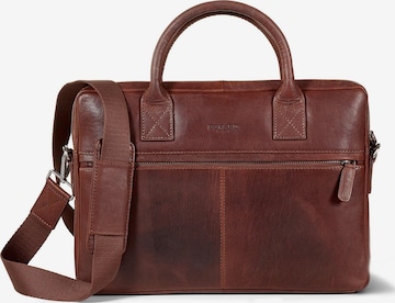 Borsa per laptop 'Laptop Bag Evan Brown' di Howard London in marrone: frontale