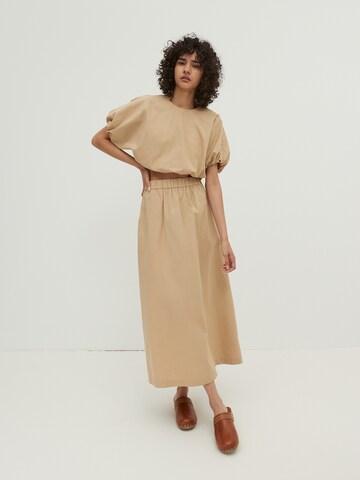 EDITED Blus 'Ellen' i beige