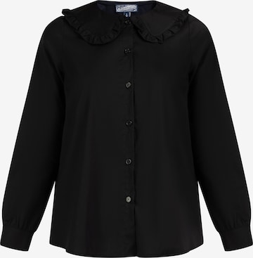 DreiMaster Vintage Blouse in Zwart: voorkant