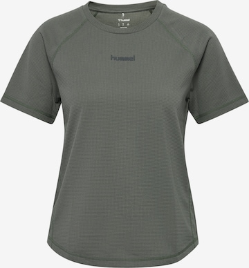 T-shirt fonctionnel Hummel en gris : devant