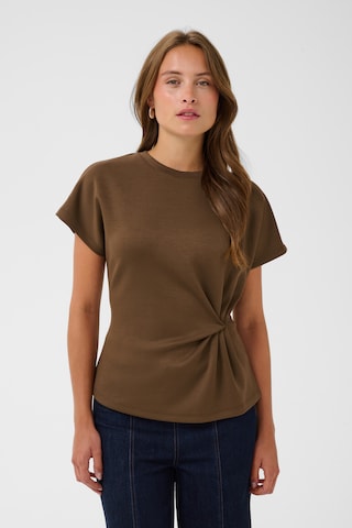 SAINT TROPEZ Blouse in Bruin: voorkant