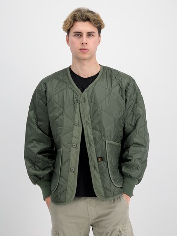 Giacca di mezza stagione di ALPHA INDUSTRIES in verde: frontale