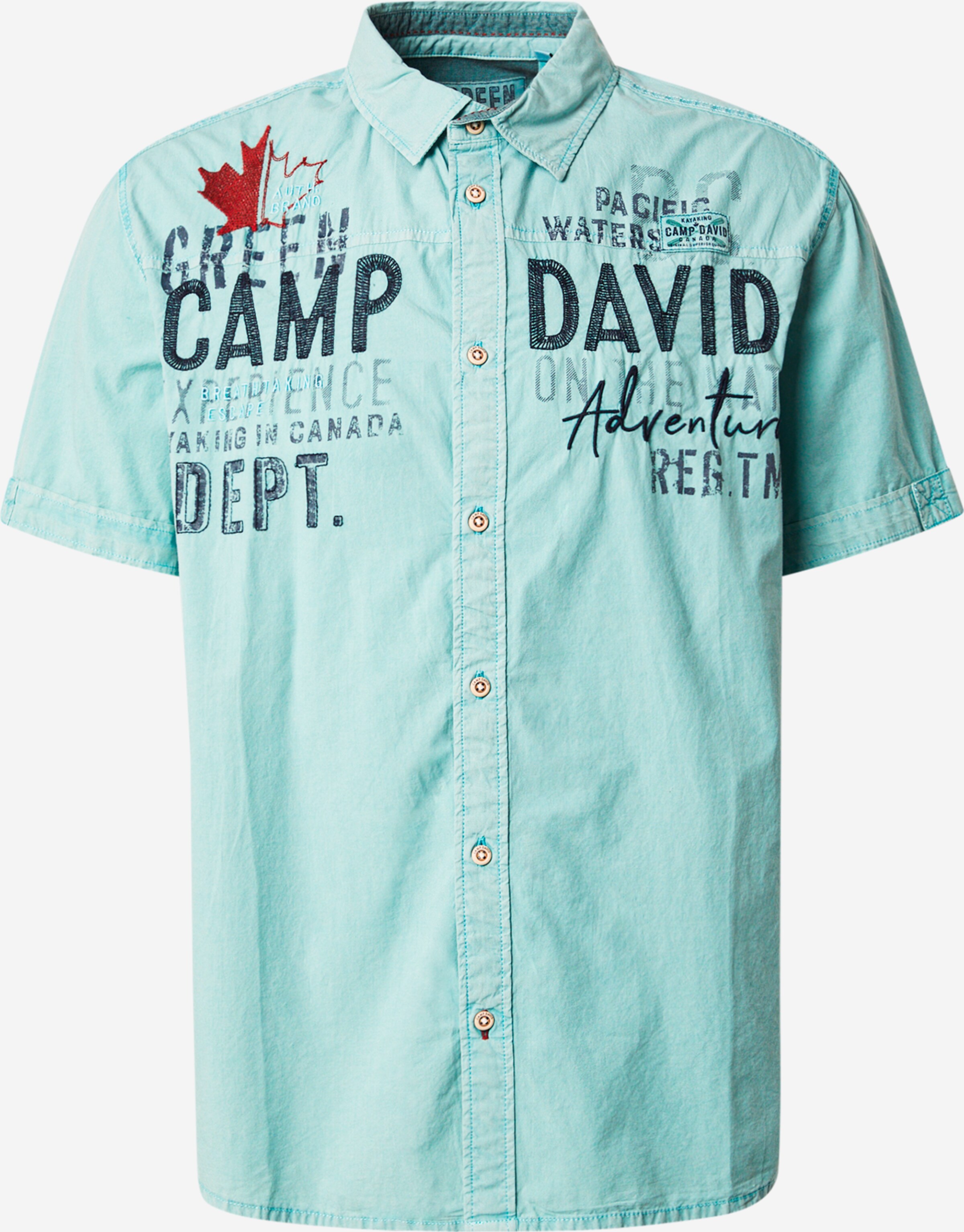 CAMP DAVID Regular Fit Hemd in Jade | ABOUT YOU