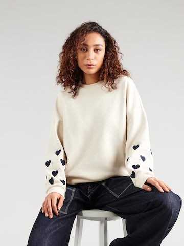 VERO MODA Sweatshirt 'VMKAROL' i beige: forside