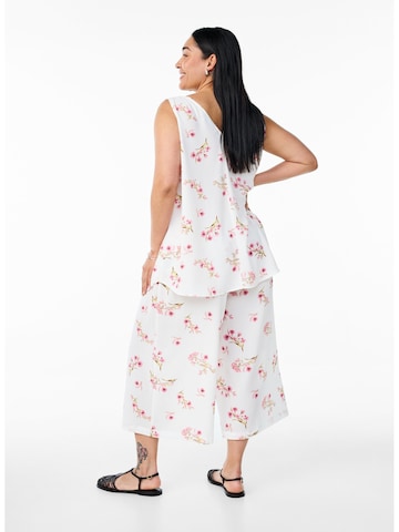 Regular Pantalon Zizzi en blanc