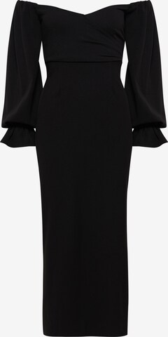 Tussah Dress 'NERIAH' in Black: front