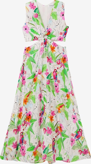 Desigual Φόρεμα 'PRAGA' σε πράσινο / πορτοκαλί / ροζ / λευκό, Άποψη προϊόντος