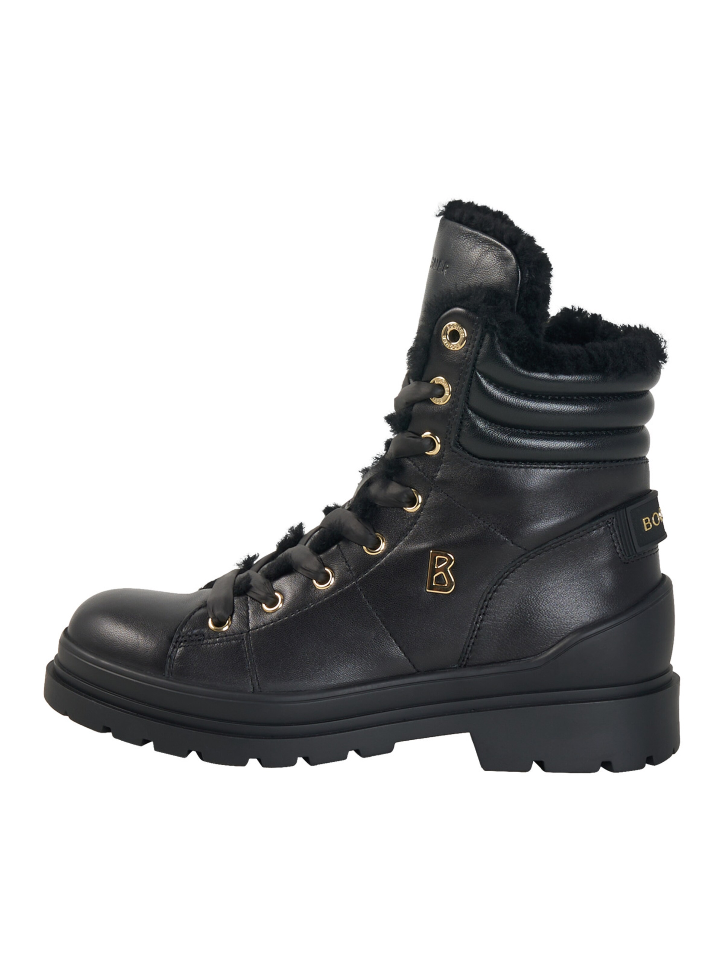 BOGNER Lace-Up Ankle Boots in Black: front