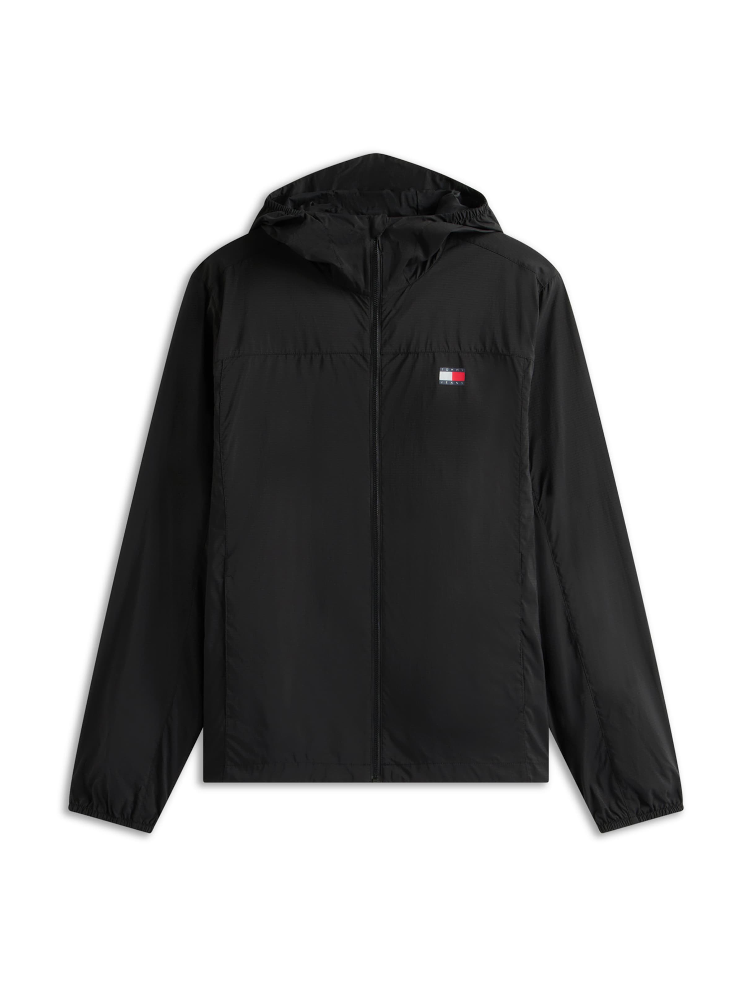 Tommy Jeans - Chaqueta de entretiempo en negro: frente