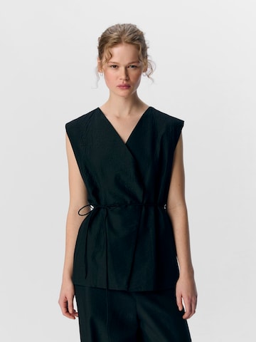 Gilet 'OBJYui' OBJECT en noir : devant