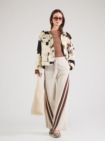 PINKO Wide Leg Housut 'TORMENTA' värissä harmaa