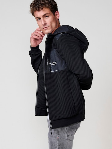KOROSHI Sweatjacke in Schwarz