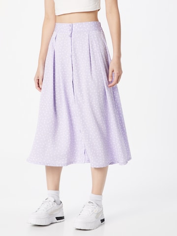 Monki Skirt in Purple: front