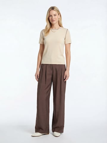 Tricou 'Stella' de la Guido Maria Kretschmer Women pe bej