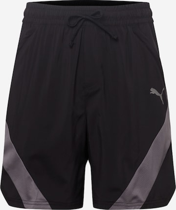 Regular Pantalon de sport PUMA en noir : devant