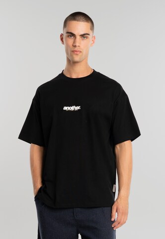 Another Cotton Lab Shirt in Zwart: voorkant
