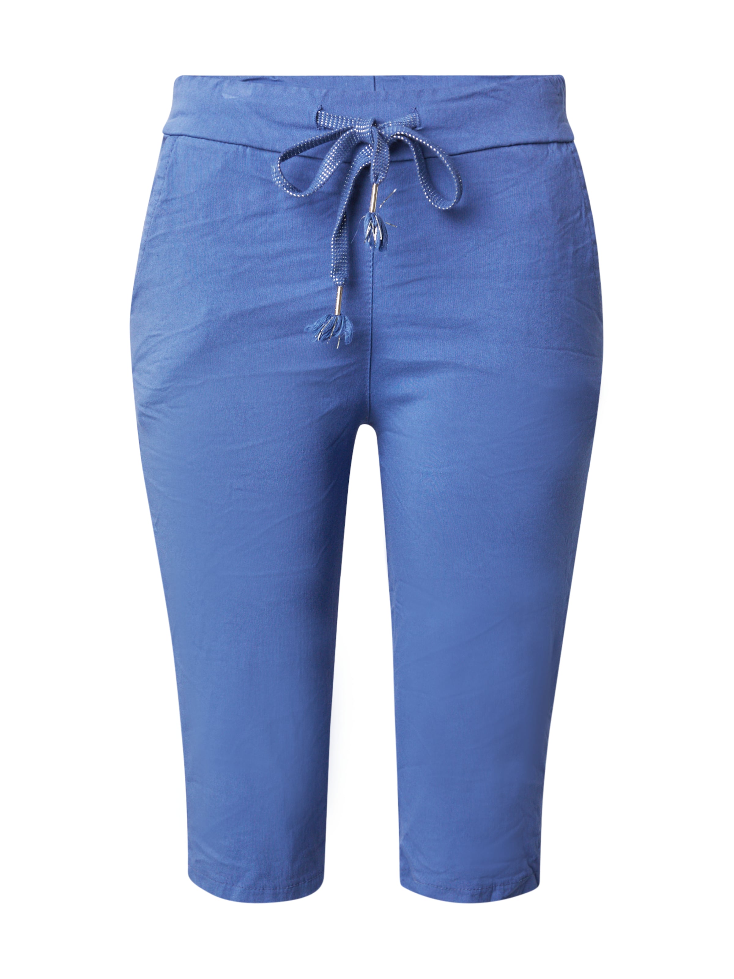 Coupe slim Pantalon 'Fe44rnandi' ZABAIONE en bleu : devant